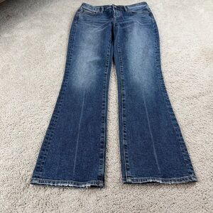 Driftwood Kelly Bootcut Distressed Jeans Blue Mid Rise Size 26x29